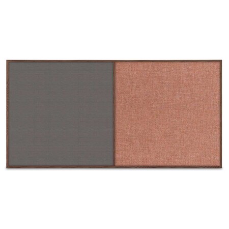 United Visual Products Enclosed Corkboard, 3 Door, 96"x48", 4" Fra UV3406-SATIN-SURF